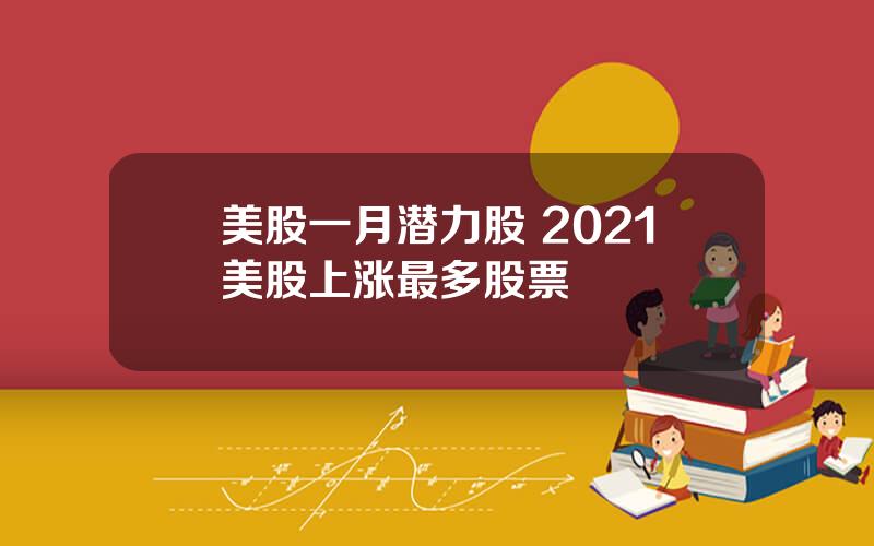 美股一月潜力股 2021美股上涨最多股票